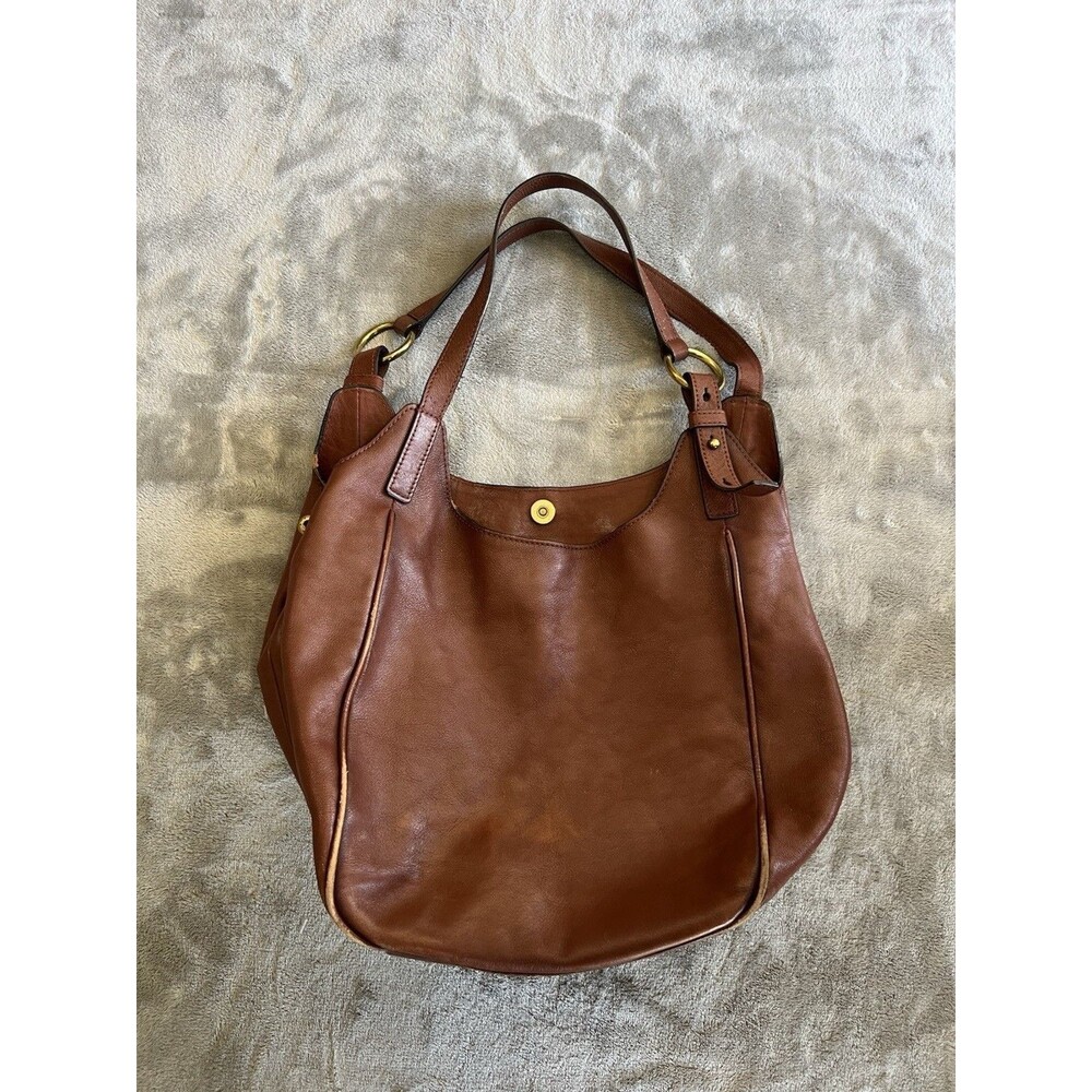 Y2K Frye Leather Hobo Bag Purse Medium Mocha Preppy Cowgirl Boho Western Staple
